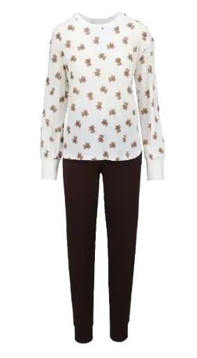 Ringella 6511231 / 130Pyjama's met berenontwerp en gebreide manchetten